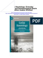 Gothic Hauntology Everyday Hauntings and Epistemological Desire 1St Edition Joakim Wrethed Full Chapter