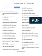 Asking For Directions in English PDF