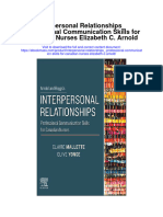 Download Interpersonal Relationships_ Professional Communication Skills For Canadian Nurses Elizabeth C Arnold full chapter