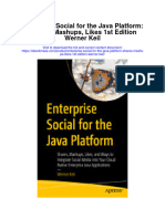Enterprise Social For The Java Platform Shares Mashups Likes 1St Edition Werner Keil Full Chapter