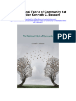 Download The Relational Fabric Of Community 1St Ed Edition Kenneth C Bessant full chapter