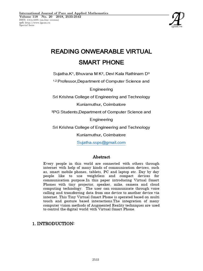 Virtual Smart Phone Download Free PDF Smartphone Augmented Reality