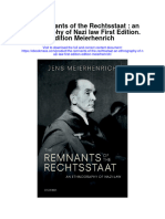 The Remnants of The Rechtsstaat An Ethnography of Nazi Law First Edition Edition Meierhenrich Full Chapter