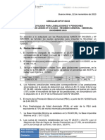 Circular Dp-065-2023 Movilidad para Jubilaciones y Pensiones. Régimen General. Mensual Diciembre 2023