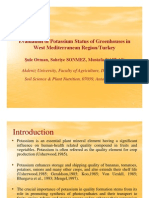 19 Turkey Evaluation of Potassium Status of Greenhouses in West Mediterranean Region