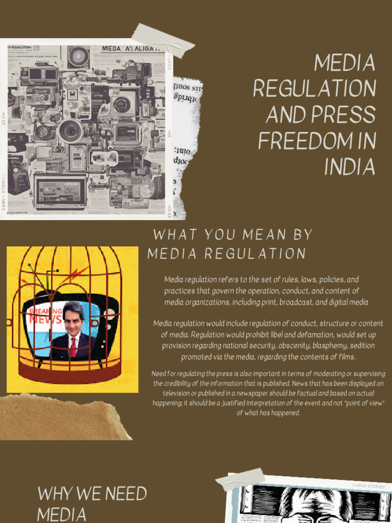 Press Freedom and Regulation in India | PDF | Media (Communication ...