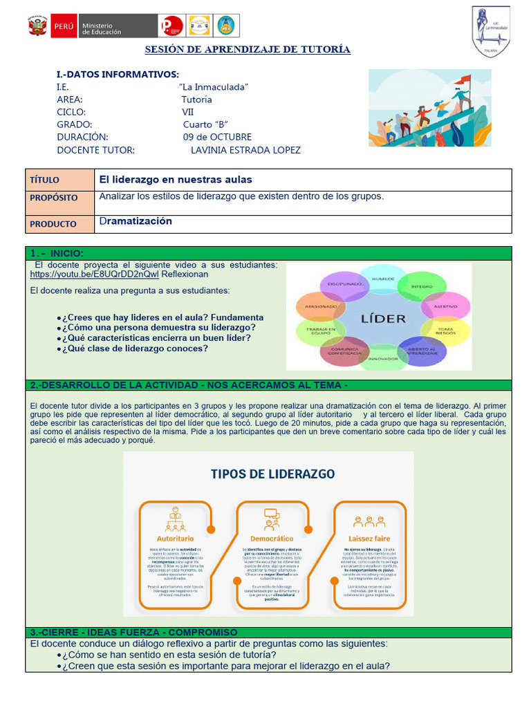 Fomentando el Liderazgo en el Aula | PDF