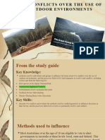 3.2.3 - Conflicts Over The Use of Outdoor Environments