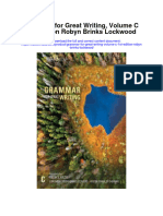 Download Grammar For Great Writing Volume C 1St Edition Robyn Brinks Lockwood full chapter