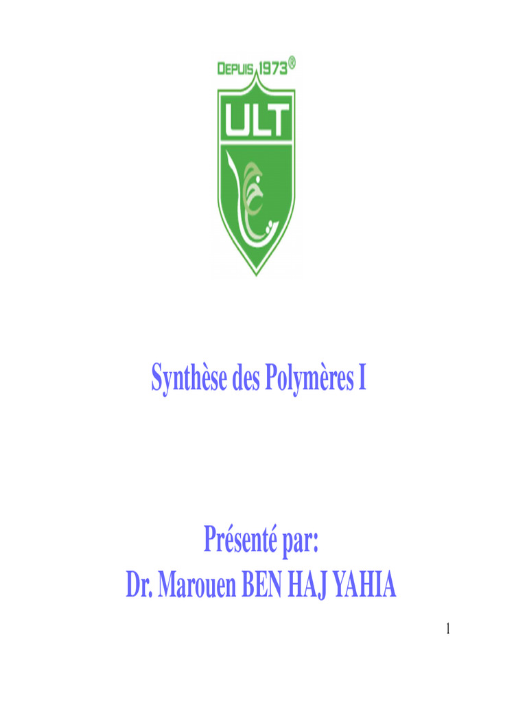 Classification des Polymères et Réticulation | PDF | Polymère | Élastomère