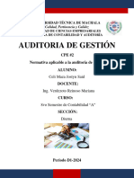 CPE #2 Normativa Aplicable A La Auditoría de Gestión Alumno