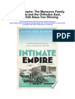 Intimate Empire The Mansurov Family in Russia and The Orthodox East 1855 1936 Alexa Von Winning Full Chapter
