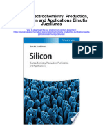 Silicon Electrochemistry Production Purification and Applications Eimutis Juzeliunas All Chapter