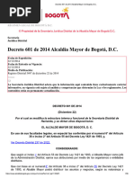 Decreto 601 de 2014