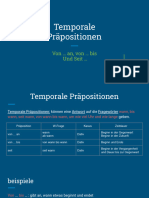 Temporale Präpositionen