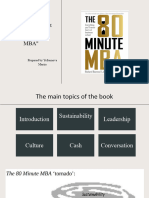 The 8o Minute MBA