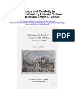 Download Intimacy And Celebrity In Eighteenth Century Literary Culture Public Interiors Emrys D Jones full chapter