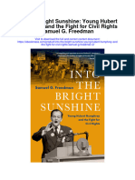 Into The Bright Sunshine Young Hubert Humphrey and The Fight For Civil Rights Samuel G Freedman 2 Full Chapter