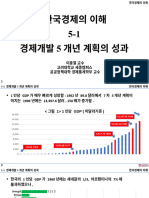 수정 5-1 경제개발5개년 계획 추진의 성과