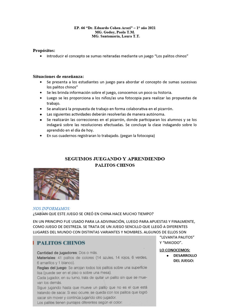 Actividades Mate Iniciación A La Multip. y Reparto | PDF