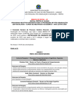 EDITAL N. 22-2023 - SELECÃO - PPGPSI - para - 2024 - ERRATA 01