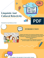 Linguistic and Cultural Relativity