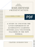 Sage Green Minimalist Line Thesis Defense Presentation