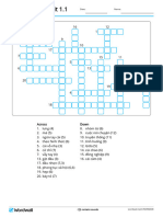 Esl Stage 7 Unit 11 Crossword