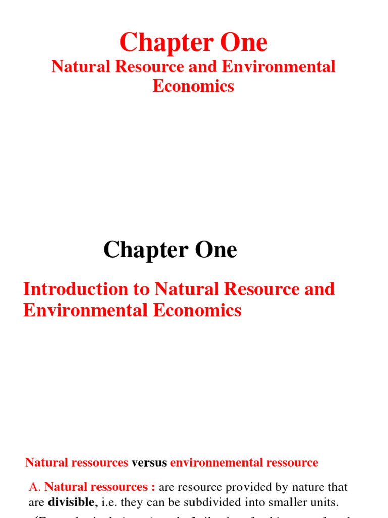 Introduction to Resource Economics | PDF | Classical Economics | Economics