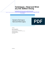 Operative Techniques Hand and Wrist Surgery 3Rd Edition Chung Full Chapter