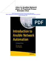 Introduction To Ansible Network Automation A Practical Primer Brendan Choi Full Chapter