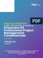Pedoman Peserta FGA 2022_Oracle_Primavera P6 Professional Project Management Fundamentals