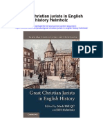 Great Christian Jurists in English History Helmholz Full Chapter