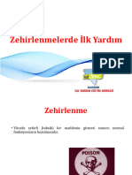 Zehirlenmelerde İlk Yardım