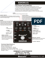 Bass Preamp Pedal With Deep Tone Editing: Demonfx Electronics Demonfx Electronics