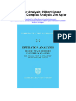 Download Operator Analysis Hilbert Space Methods In Complex Analysis Jim Agler full chapter