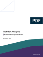 Gender Analysis of Iraq