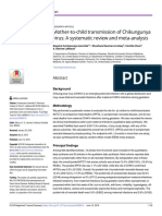 Mother-To-Child Transmission of Chikungunya Virus: A Systematic Review and Meta-Analysis