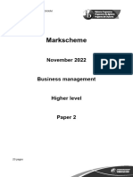 Business Management Paper 2 HL Markscheme