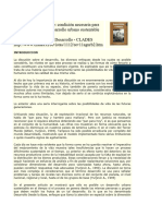 Desarrollo desde la base. Condición necesaria para lograr un proceso de desarrollo urbano sustentable