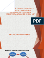 Taller de Actualizacion Del Siga Y Saguimiento Y Analisis de La Programacion Y Ejecucion Presupuestal Utilizando El Siga - Mef