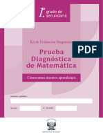 Prueba diagnóstica de Matemática 1.° grado de secundaria kit de evaluación de diagnóstico (1)