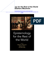 Epistemology For The Rest of The World Masaharu Mizumoto Full Chapter