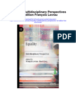 Equality Multidisciplinary Perspectives 1St Edition Francois Levrau Full Chapter