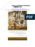 Greek Dialogue in Antiquity Katarzyna Jazdzewska Full Chapter