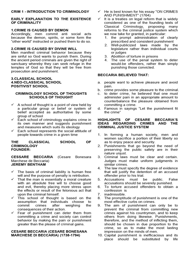 Crimsoc Intro To Crim | PDF | Crimes | Crime & Violence