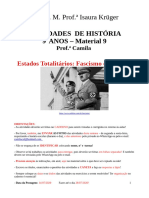 9º Anos Historia Material 9 Nazifascismo Profª Camila