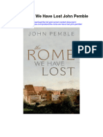 The Rome We Have Lost John Pemble Full Chapter