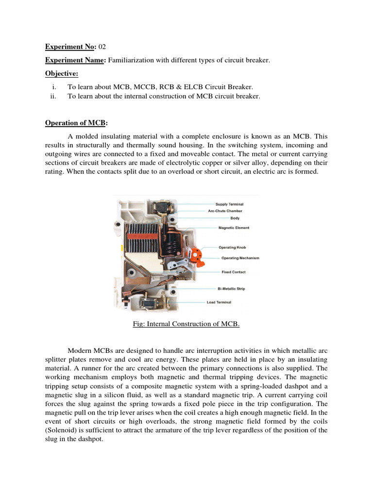 Overview of Circuit Breaker Types | PDF | Electrical Engineering ...
