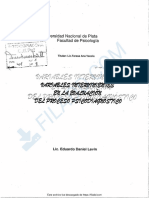 Levin 2006 Variables Intervinientes en La Evaluacion Del Proceso Psicodiagnostico